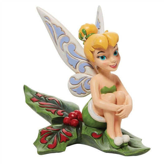 Jim Shore Disney Traditions Peter Pan Tinkerbell Happy Holly-days