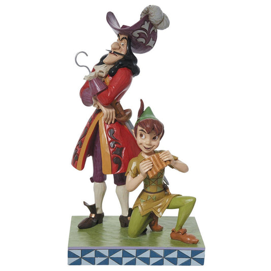Jim Shore Disney Traditions Peter Pan & Hook Good Vs Evil Devious and Daring
