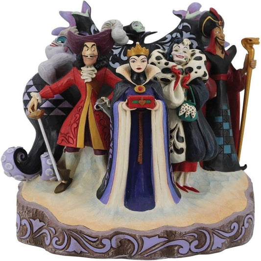 Jim Shore Disney Traditions Villians Carved By Heart Mischief, Malice and Mayhem