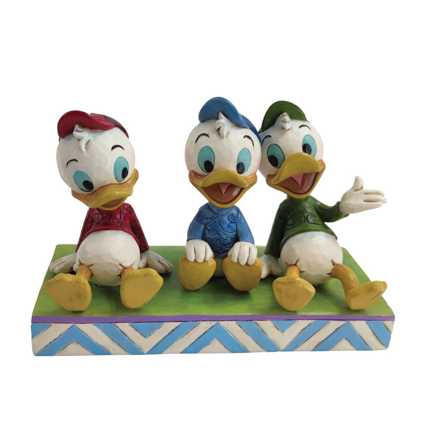 Jim Shore Disney Traditions Huey Dewey & Louie Sitting Terrific Trio